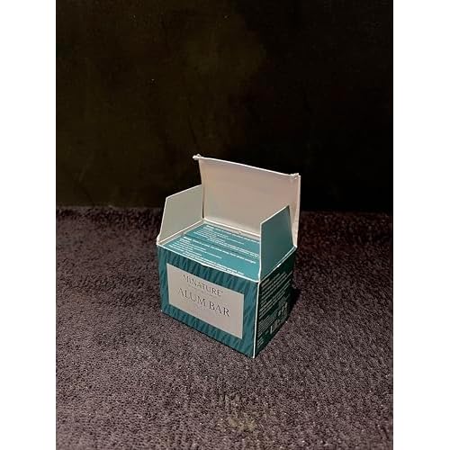 Mi Nature Pure Alum Bar 2 pack (100g*2) |Natural Phitkari Block |Potassium Alum Stone |Shaving Bar |Skin Astringent |Water Clarifier |Odor Control