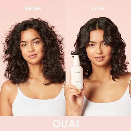 OUAI Anti Frizz Cream - Moisturizing Hair Cream with Frizz Control & Heat Protection - Provides Lasting Hydration with Jackfruit & Beetroot Extract - Paraben, Phthalate & Sulfate Free (6 oz)