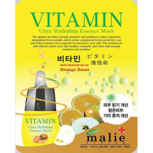 30 pcs Ultra Hydrating Essence Mask, Korean Facial Mask Sheets (3 x 10 Types), Moisturizing Skincare, Dermal Care