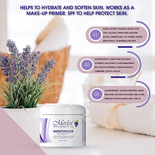 Merlot Skin Care Day and Night Moisturizer and Night Cream