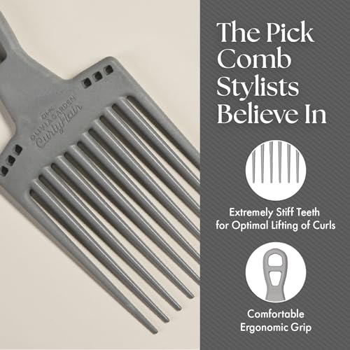 Olivia Garden CurlyHair Brush for Wet or Dry Hair - Curly Hair Brush for Detangling, Product Layering, Curl Encouragement, Scalp Care