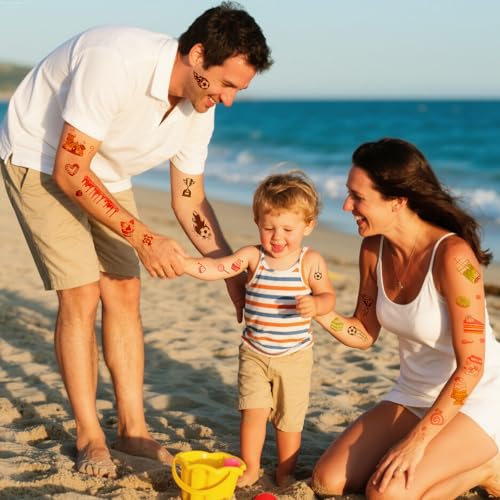 350+ Themed Designs Temporary Tattoos for Kids - Individually Wrapped, Glow in the Dark, Waterproof Fake Tattoos - Multiple Themes: Mermaid, Dinosaur, Unicorn, Baseball, Princess, Soccer, Ocean, Fairy
