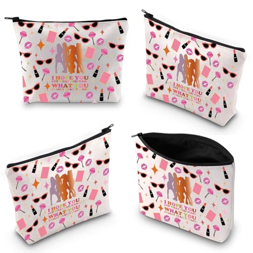 Gzrlyf Spiice Girls Makeup Bag The Music Inspired Canvas Gifts For Women Spiice Girls Wannabe Zipper Pouch (I HOPE YOU)