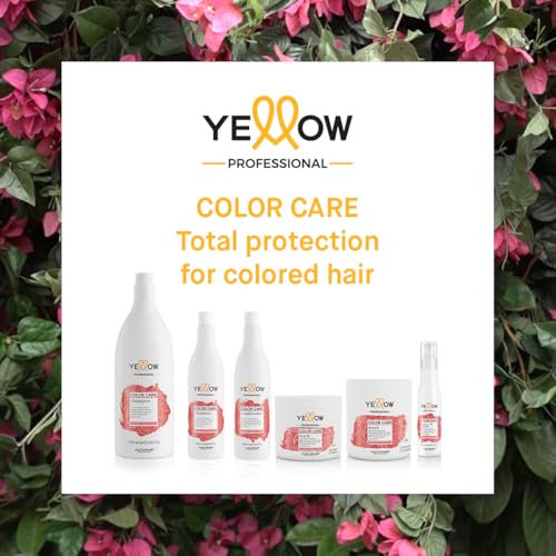 ALFAPARF MILANO Yellow Professional Color Care Leave-in Serum - Hair Color Protection - Prolongs Color Intensity and Shine - Keeps Hair Bright and Vibrant - Heat Protection (5.07 fl oz / 150ml)
