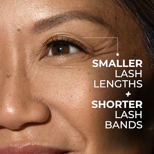Best False Lashes for Hooded Eyes - Extra Small Doll Lash - Ultra Natural Strip Eyelashes for Hooded and Mature Eyelids - Weightless, Hypoallergenic Real Hair - Hannah Cho Beauty
