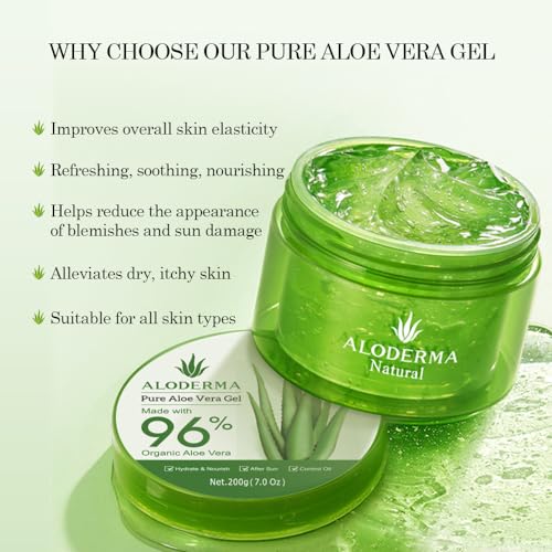 All Purpose Aloe Vera Gels Set - 3 Pieces - 2 x Hydrating 200g Aloe Vera Gel and 114g Aloe Vera Gel