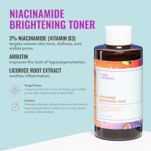 Good Molecules Daily Skincare Routine Set with Hydrating Cleanser, Niacinamide Toner, Hyaluronic Acid Serum, Moisturizer, Eye Gel, 5 Pieces