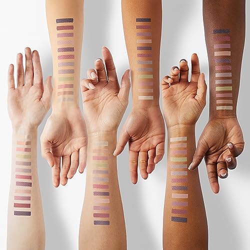 Milani Gilded Luster Light Eyeshadow Palette - 15 Colors Highly Pigmented Matte Shimmer Glitter Eye Shadow Makeup Palette Kit
