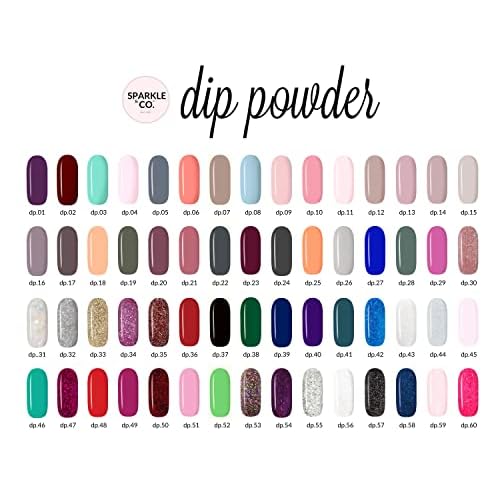 Sparkle & Co. Dip Powder dp.44 Toga Party (Regular Gold Flake With Clear Base)