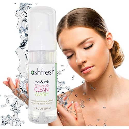 Foaming Clean Wash for Eyelash Extensions and Natural Lashes 50ml, Organic & 100% Natural. Sensitive formula.
