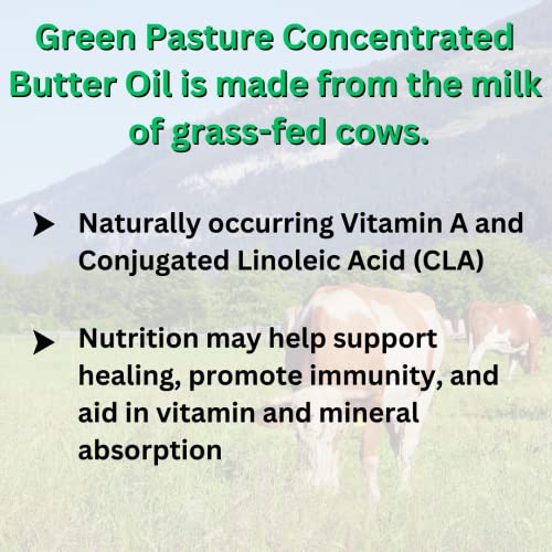 Green Pasture Concentrated Butter Oil Liquid - 6.4 fl. oz. - CLA- Vitamin A (6.4 oz.)