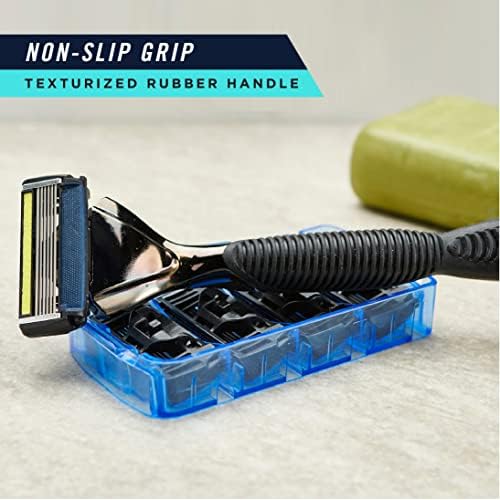 SWIPE Premium Men's 6-Blade Razor Kit (Flex Head Handle + 24 Refills) (No Trimmer)