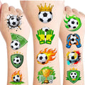 50 PCS Soccer Ball Temporary Tattoos for Kids, Sport Themed Tattoos for Birthday Party Supplies Europa World Cup Football Sports Player Tattoo Stickers for Boys Girls Party Bag Filler School Reward