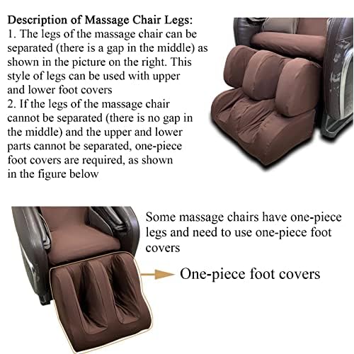 Massage Chair Cover, Full Body Shiatsu Massage Chair Cover with Drawstring, Waterproof & Dustproof Cover, Skin-Friendly Milk Silk Fabric,Black,Full Body