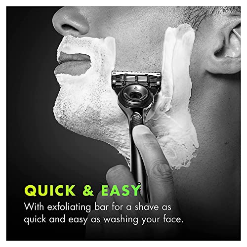 Gillette Labs Men's Razor Blade Refills with Exfoliating Bar, Compatible with Gillette Labs Razors, 10 Cartridges