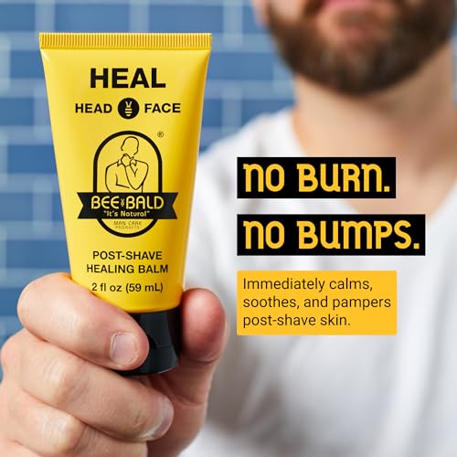 Bee Bald 2-Pack with SMOOTH Daily Moisturizer and HEAL Post-Shave Healing Balm