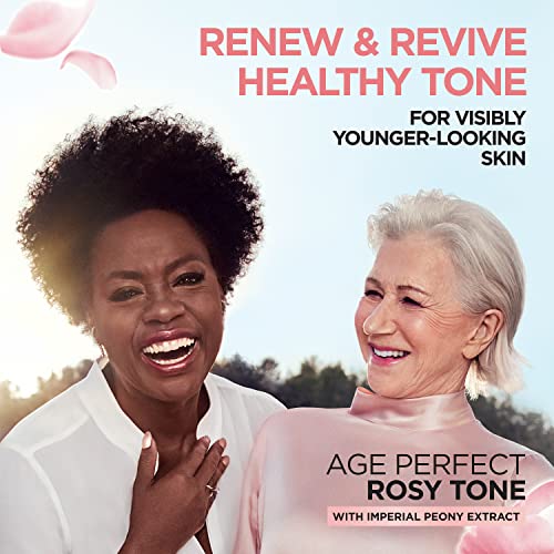 L'Oreal Paris Age Perfect Rosy Tone Anti-Sagging Face Moisturizer,Renew & Revive Healthy Tone,1.7 oz (Packaging May Vary),(Pack of 2)