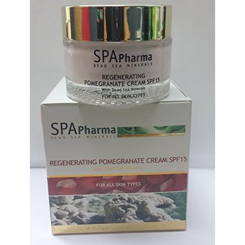 Israel - 50ml 1.7oz Regenerating Pomegranate Cream Anti Aging Dead Sea Spa Pharma Spf 15