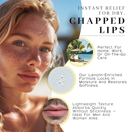 Vanman¡¯s - Handmade Peppermint Beeswax Lip Balm (3 Pack) - Peppermint Lip Balm with Rosemary, Almond and Coconut Oil - Bee Balm with Vitamin E - Ideal for Dry Lips - 2 oz