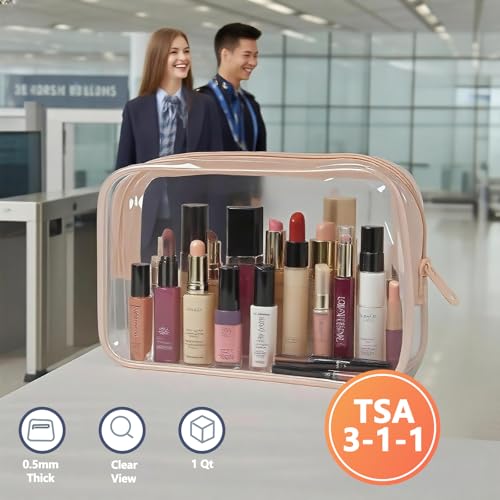 LED Lighted Travel Makeup Mirror with 1x/5x/10x Magnification, Hand Held Pocket Vanity Mirror with Lights, Touch Button,Compact, Portable Mirror for Handbag and Purses(Pink)