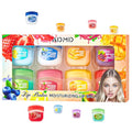 Lip Balm Lip Moisturizing Set 8 kinds of fruit flavor lip mask,4-in-1 lip care is suitable for dry peeling, dark sunken, reducing lip lines, moisturizing lipstick, and repairing lipstick