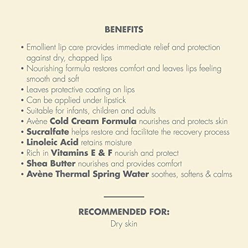 Av?ne Cold Cream Nutrition Nourishing Lip Balm,0.1 Ounce,(Pack of 2)