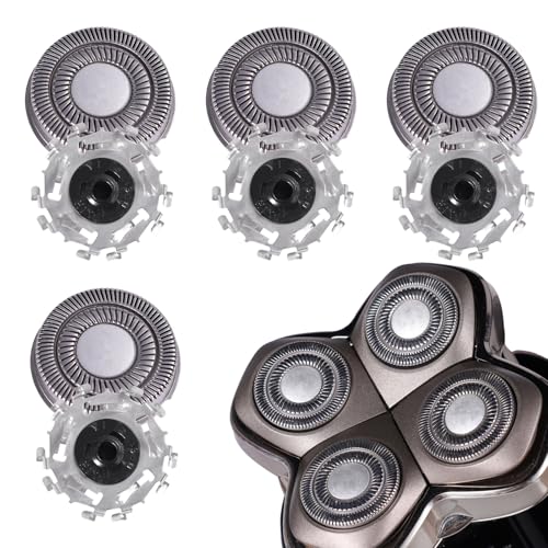 4pcs Shaver Replacement Blades for Skull Shaver Pitbull Forte PRO Series,Shaver Replacement Heads Compatible with Skull Shaver Pitbull Gold/Silver/Platinum/Diamond Pro Shaver and Palm Shaver
