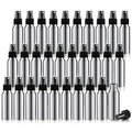 Tessco 2.7oz/ 80ml Aluminum Fine Mist Spray Bottles Reusable Metal Atomizer Bottles Fine Mist Sprayer Essential Oil Storage with Black Pump for Travel Cosmetic Perfume Toner Face Spray(30 Pcs)