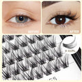 ¡æVAYATOR 4 Styles Wide Cluster D Curl 8-20mm Professional Makeup Individual Cluster Eyelashes Grafting Fake False Eyelashes Eyelash Extension Individual Eyelash (D#18mm)