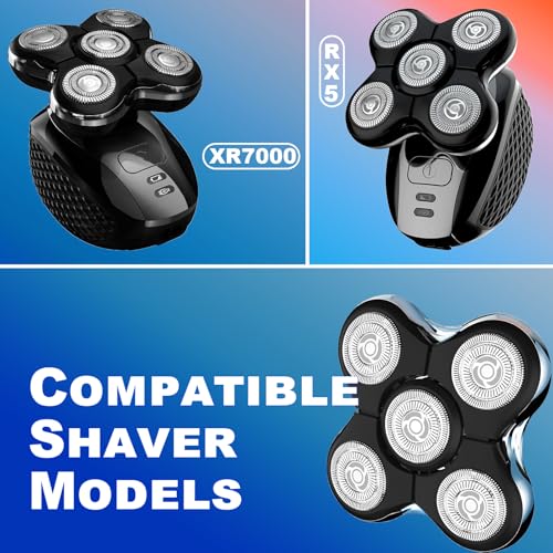 3PACK XR7000 Balder Pro Replacement Head Compatible with Remington Balder Pro Head Shaver Model XR7000/XR1500/XR1501