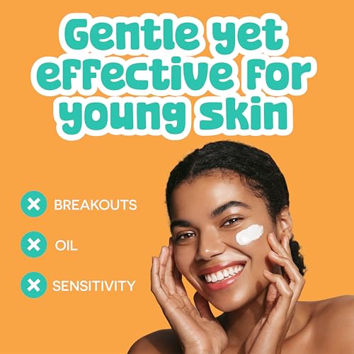 BeYoutiful 3 Step Teen Skin Care Kit, Easter Gifts for Kids, Face Wash Scrub Moisturizer Lotion, Skincare Gift Set for Tweens Kids in Trendy Pouches, Vegan, Easter Basket Stuffers