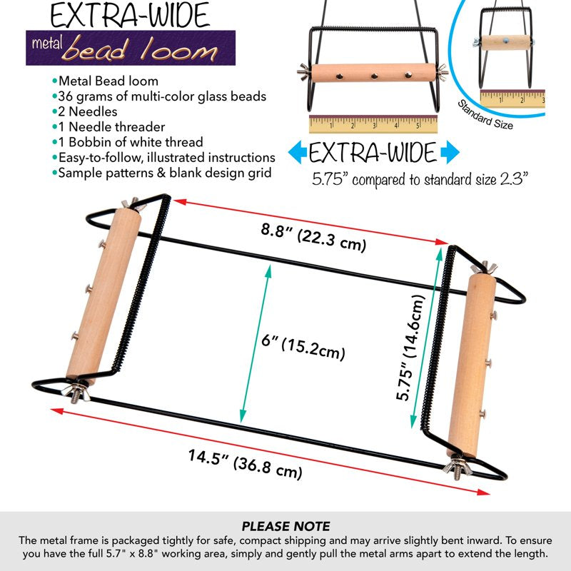 Bead Loom Kit for Jewelry Making - Includes Beads, Thread, Needles, and Patterns