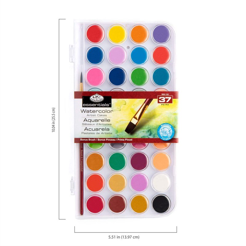 Watercolor Paint Set with 36 Colors and Brush - Art Supplies for Beginners and Artists