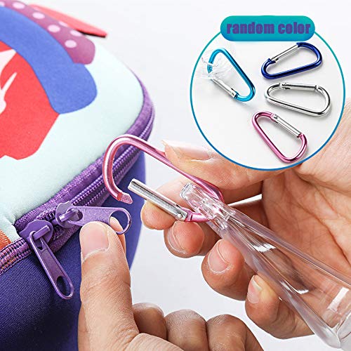 HATTIE 50Pack Travel Plastic Clear Keychain Bottles 50ml/2oz Portable Leakproof Squeeze Small Bottles With Flip Cap Refillable Empty Containers for Lotion Soap Toiletry