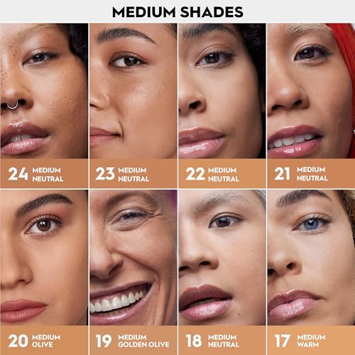 Urban Decay Face Bond Waterproof Foundation, Medium Coverage, Natural Matte Finish, 3% Niacinamide Serum, Self-Setting + Transfer-Resistant, Sweat-Proof, Blurs Skin - 1 fl oz