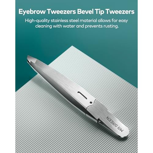 MR.GREEN Tweezers For Women Facial Hair, Professional Precision Eyebrow Tweezers for Women and Men,