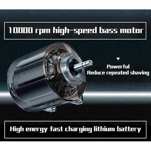 Reciprocating Electric Shaver for Men, 3 Blade Foil Shaver, Rechargeable, Wet & Dry IPX7 Waterproof, USB-C Charging, 3D Floating Head, Portable Travel Razor, Close Shaving, Gift for Him