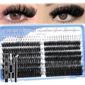 Lash Clusters Kit 316pcs Lash Extension Kit 80D+100D Lash Clusters with Bottom Lashes 14-22mm Thick Volume Individual Lashes DIY Lash Extension Kit by Anforlin