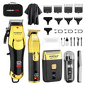 HIENA PRO Professional Hair Clipper Set, Cordless Barber Kit and Hair Cutting Set, Electric Foil Shavers and Beard Trimmers, Rechargeable Ear, Nose Hair Trimmer Set & Facial Grooming Tool
