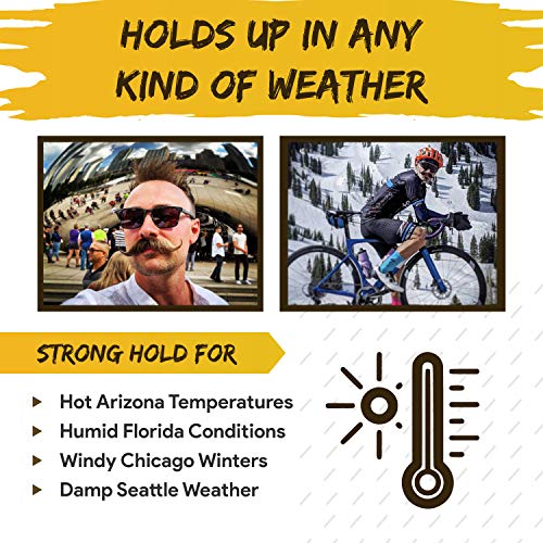 THE VINTAGE GROOMING CO. Death Grip Extra Strong Mustache Wax and Night Fury Mustache Wax Remover Oil Set
