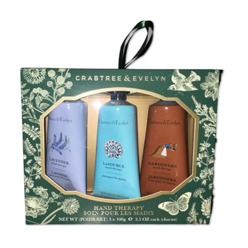 Crabtree & Evelyn Hand Therapy (Lavender, La Source, & Gardeners) Full Size Set 3.5oz Each