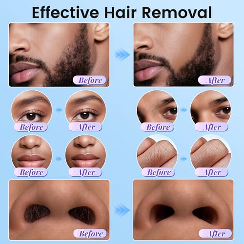 Nose Wax Kit Men, 100g Wax Beans, Ear Hair Removal, Nose Waxing, 15-20 Uses 30 Applicators Ear wax kit Hair Removal for Men and Women,Safe Quick Painless Hair Remover Kit