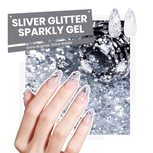 Beetles Gel Nail Polish Set - Transcendent Allure 60 Colors Gel Polish Kit Orange Burgundy Red Green Brown Blue White Black Purple Glitter with Base Top Coat UV LED Needed DIY Gifts for Women