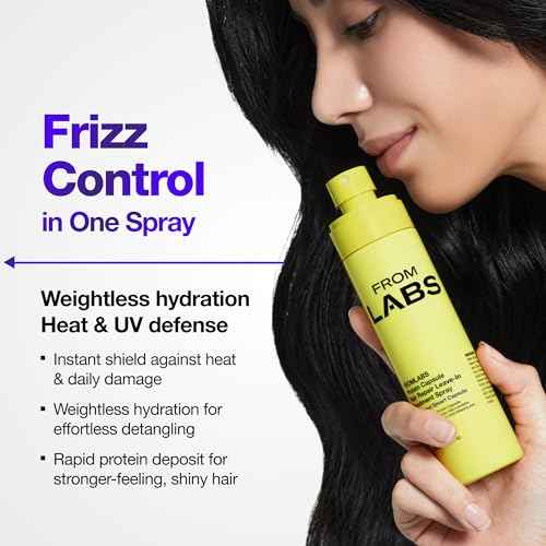 FROM LABS Protein Capsule Leave?In Treatment Spray, Lightweight Hydrating Mist for Heat Protection (Up to 428¡ÆF / 220¡ÆC), Frizz Control & Split Ends Repair, Color?Safe, Fine?Hair Friendly, 5.07 fl oz