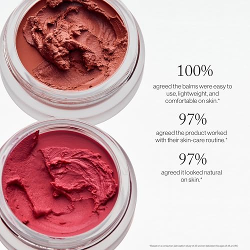 goop Beauty Cream Blush | Sheer Pop of Color for Lips & Cheeks | Vitamin C, Vitamin E & Safflower Oil | Natural Makeup for Glowing Skin | 0.5 oz | Afterglow - Soft Berry