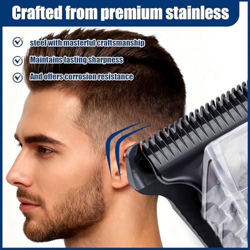 2215 T Wide Detailer Replacement Blades for Wahl 5 Star Serise Detailer Li Trimmer 8081 and 8171 Models (Black)