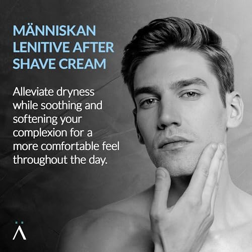 M?nniskan Lenitive After Shave Cream, 150ml - Gentle, Refreshing Moisturizer with Plant Extracts to Soothe and Calm Skin