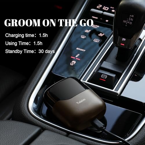Electric Foil Shaver for Men: Cordless Electric Razor for Face & Beard - 3 Floating Blades, 100-Min Runtime, USB-C Fast Charge, IPX7 Waterproof for Travel,Matte Brown