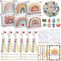 Teacher Appreciation Gifts in Bulk, 31 Pcs Teacher Gifts Thank You Gifts for Teachers from Students Includes Canvas Makeup Bags Teachers Keychains Bookmarks Ballpoint Pens Appreciation Cards Stickers