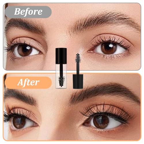 81PCS Empty Mascara Tubes with Wand, Mini 3ml Empty Mascara Bottles with Brush for Castor Oil, Small Sample Size Eyelash Growth Packing Tube Container with Applicator for Travel Home